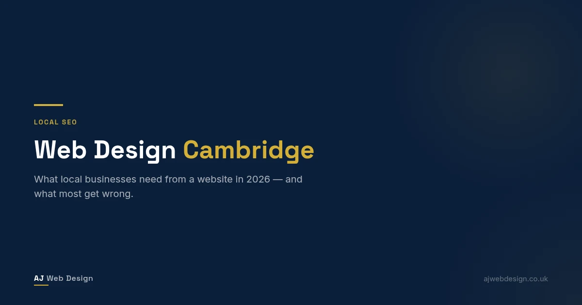 Web design Cambridge