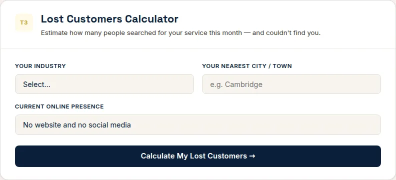 Lost Customers Calculator — estimate missed revenue